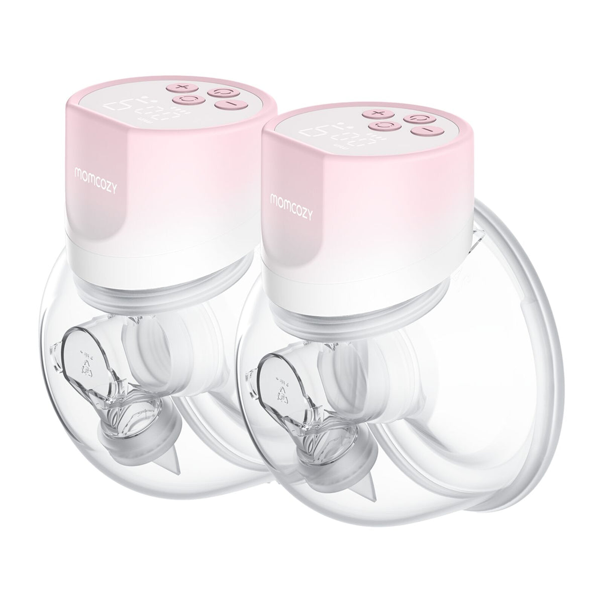 Momcozy S12 Pro Dubbelpack Bärbar Bröstpump Rosa