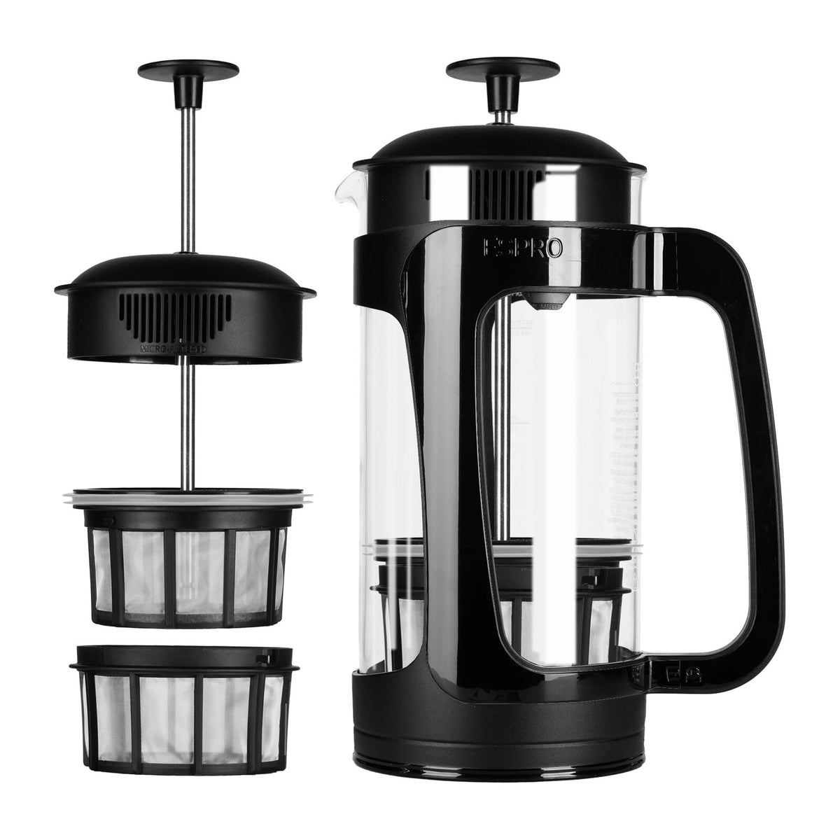 Espro P3 1432C-BK Stempelkande Glas