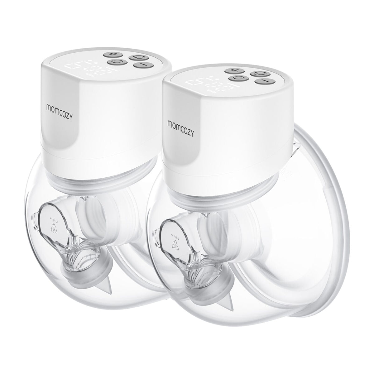 Momcozy S12 Pro Tuplapakkaus Imetyspumppu, Valkoinen