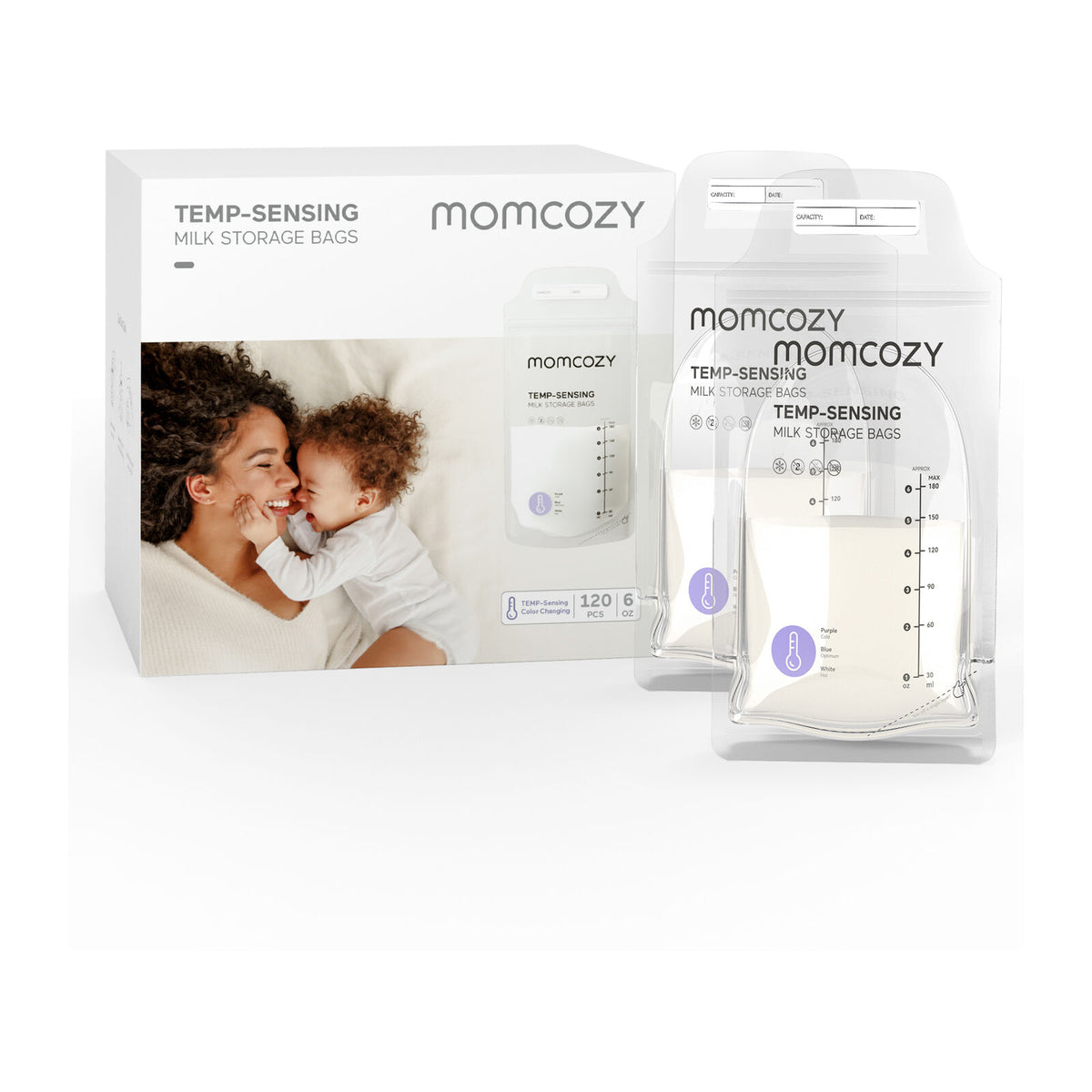 Momcozy 50 st Engångspåsar för Bröstmjölk