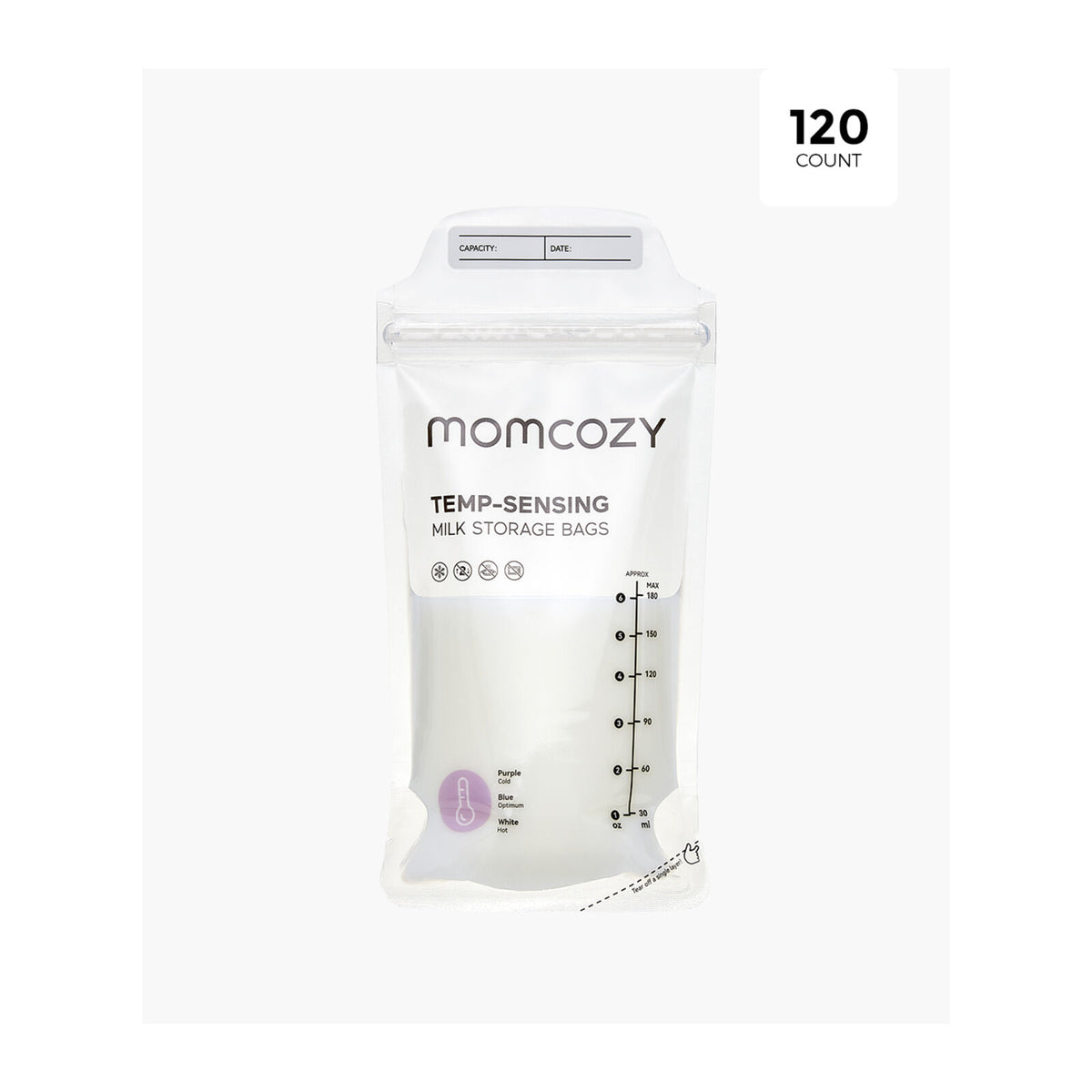 Momcozy 120 stk engangsposer for morsmelk