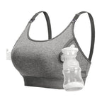 Momcozy YN08 M Hands-Free Pumping Bra Grey