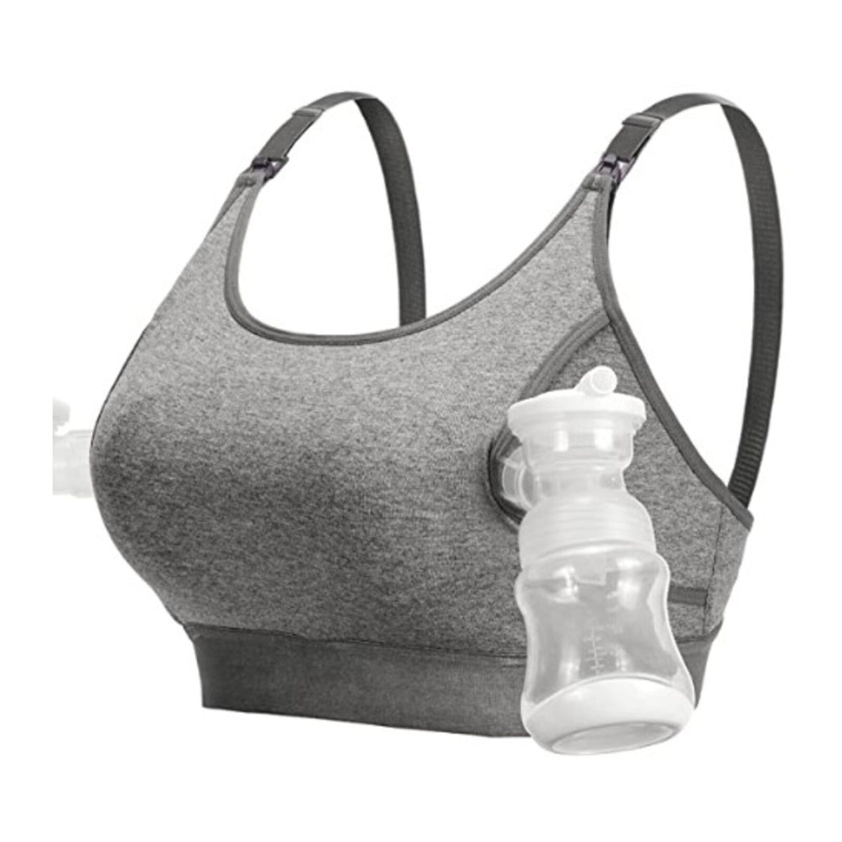 Momcozy YN08 M Hands-Free Pumping Bra Grey
