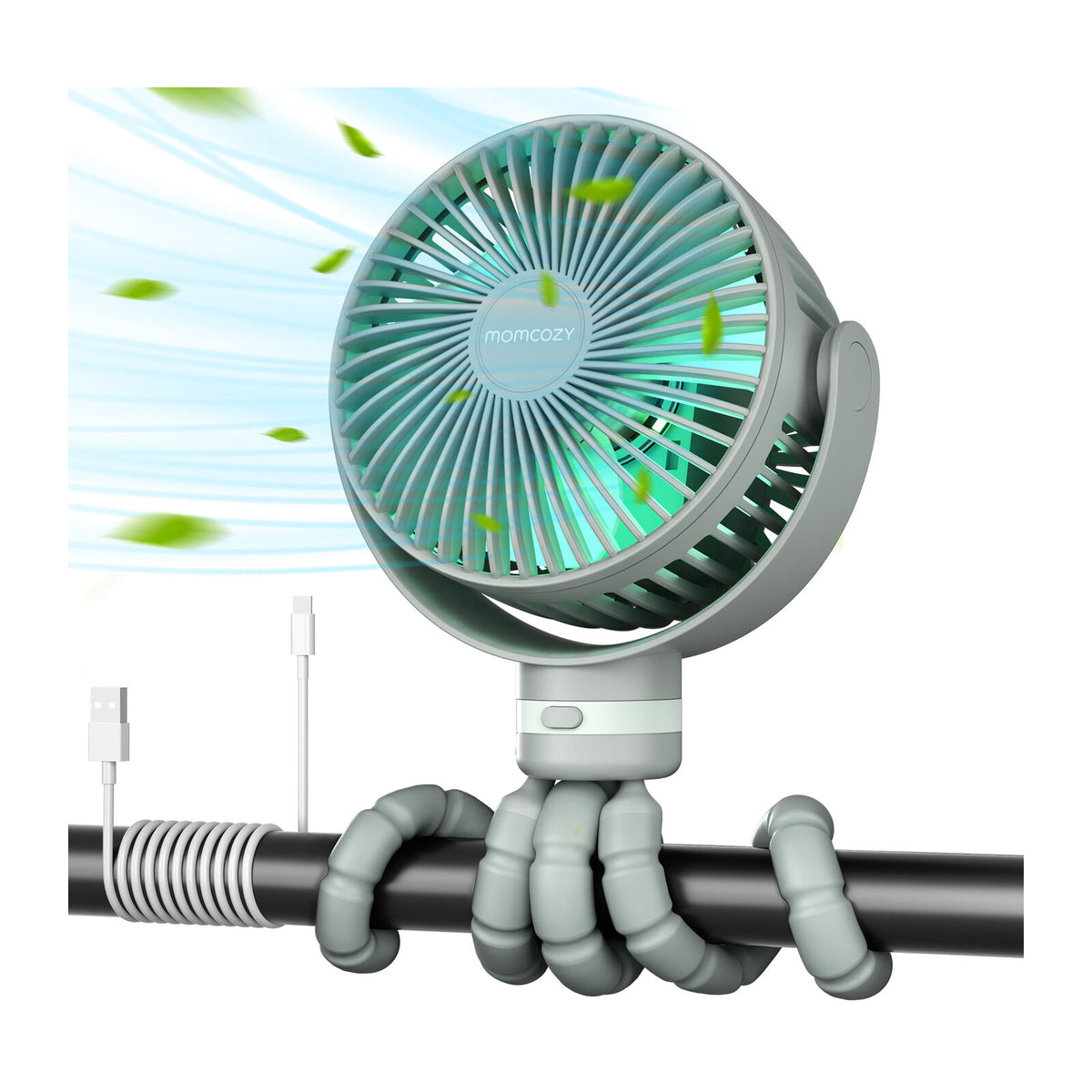 Momcozy Portable Fan Green