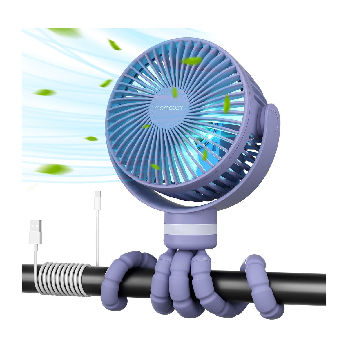 Momcozy Portable Fan Purple