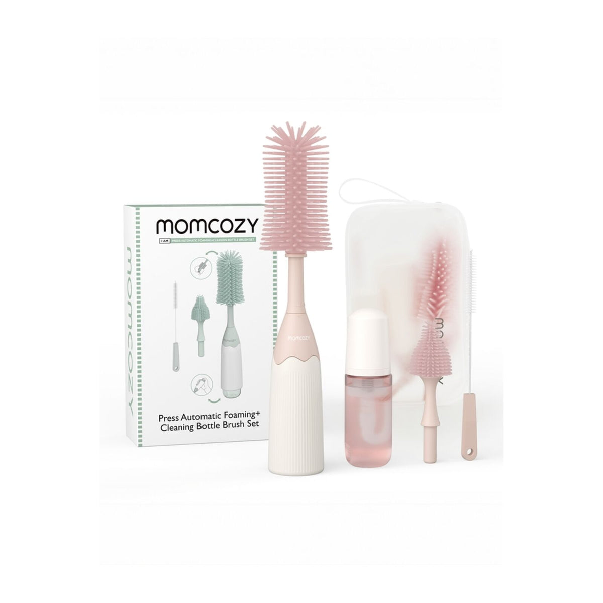 Momcozy Push-Press -muotoilusetti, vaaleanpunainen