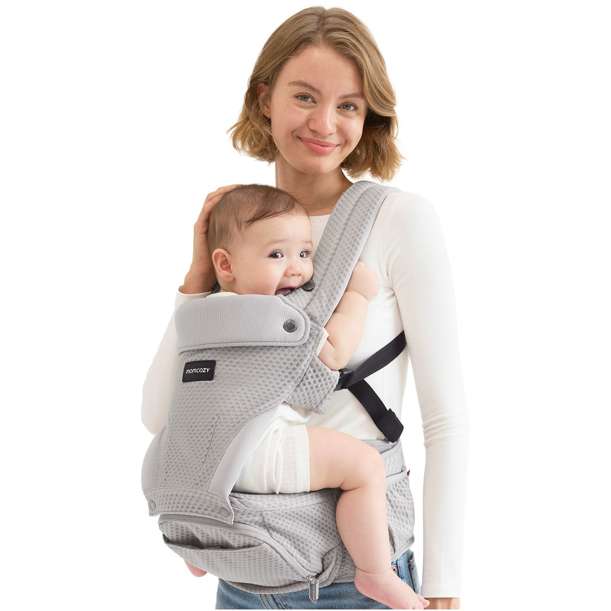 Momcozy Bärsele Air Mesh Höftsele Grå