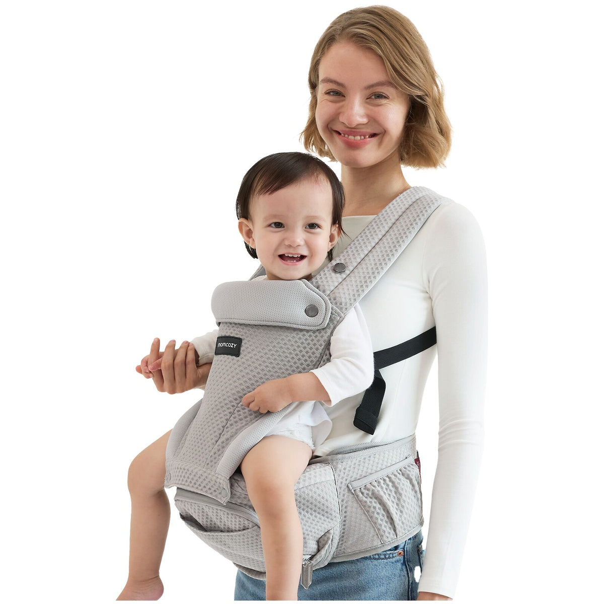 Momcozy Bärsele Air Mesh Höftsele Grå
