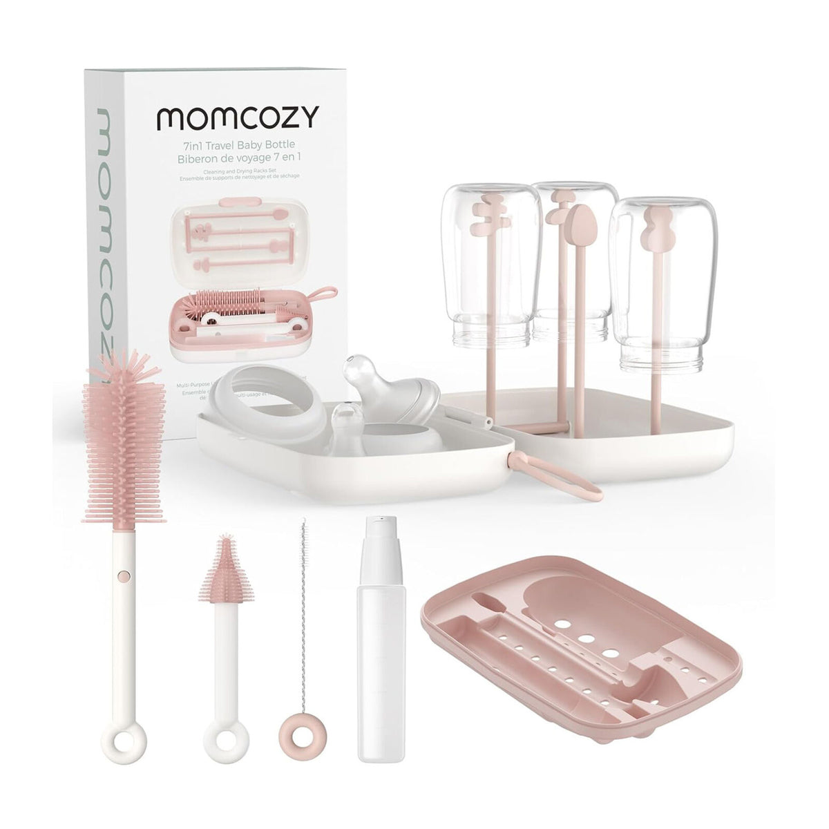 Momcozy 7 in 1 Baby Set Pink