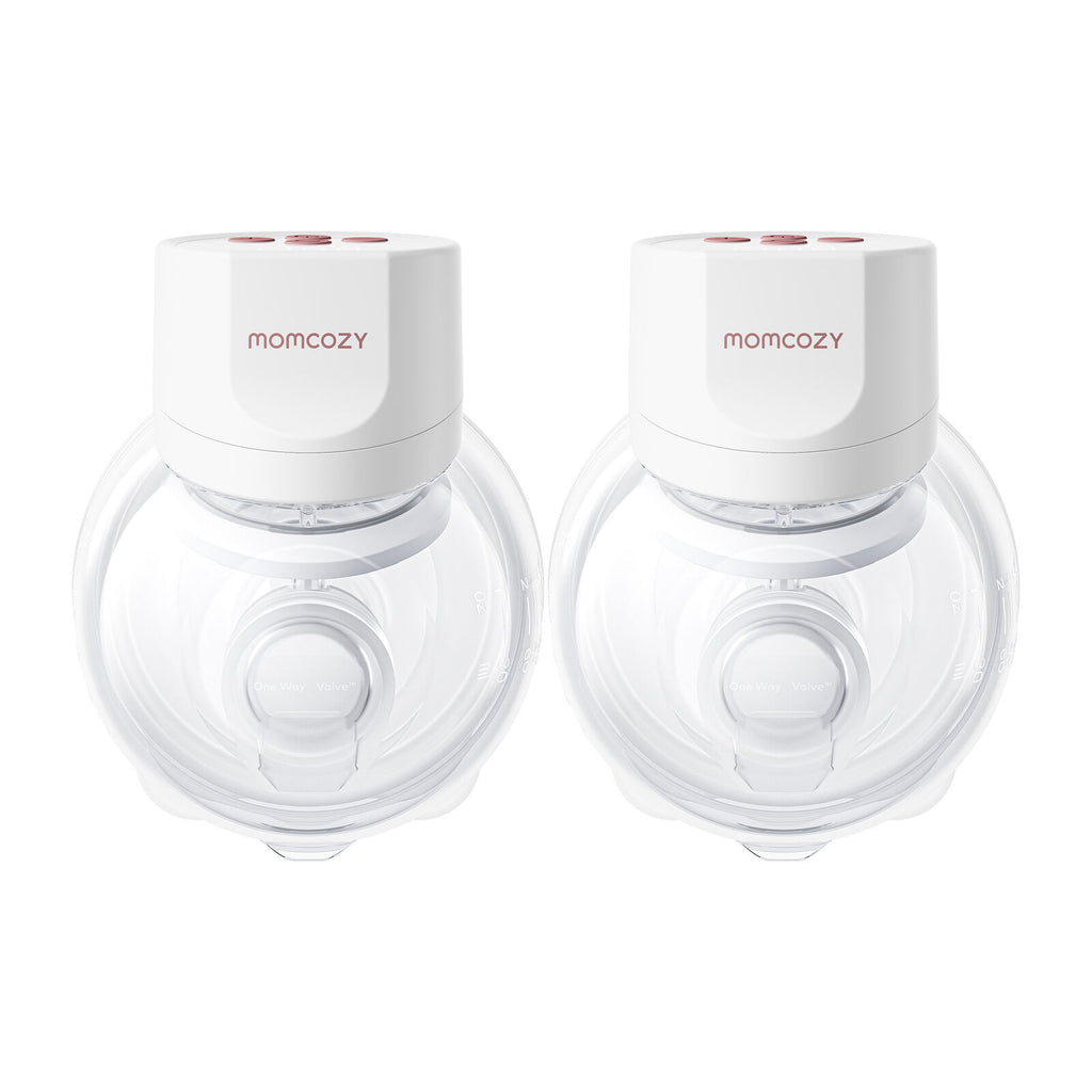 Momcozy S12 Pro+ Dubbelpack bärbar bröstpump Vit