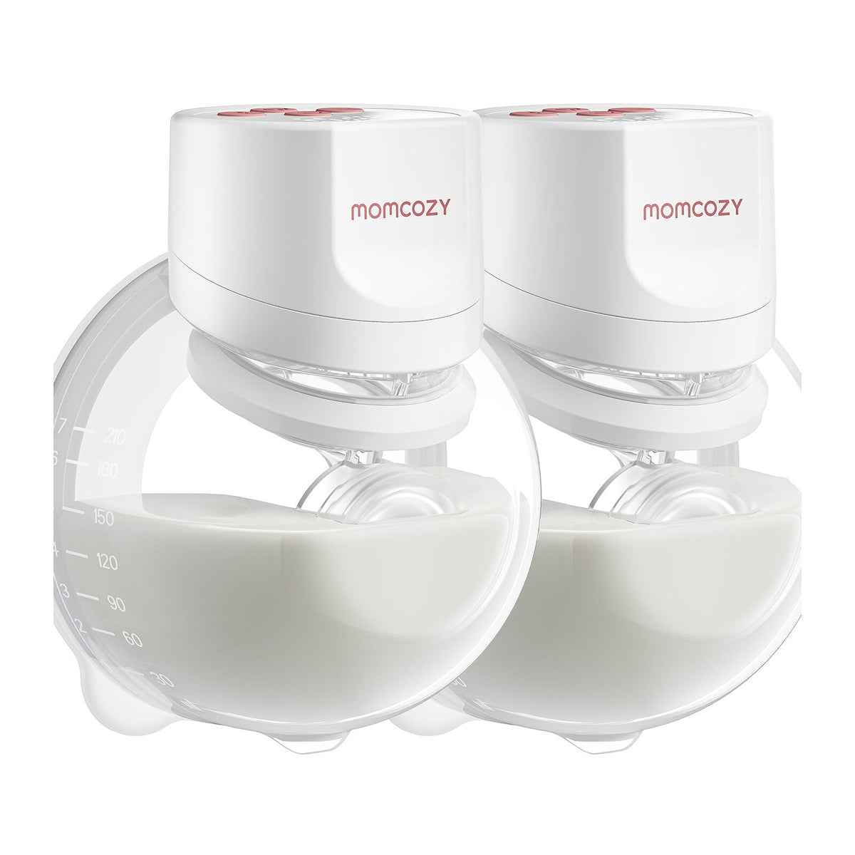 Momcozy S12 Pro+ Tuplapakkaus Imetyspumppu Valkoinen