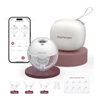 Momcozy M5 Smart Enkelpakke Bærbar Brystpumpe Grå