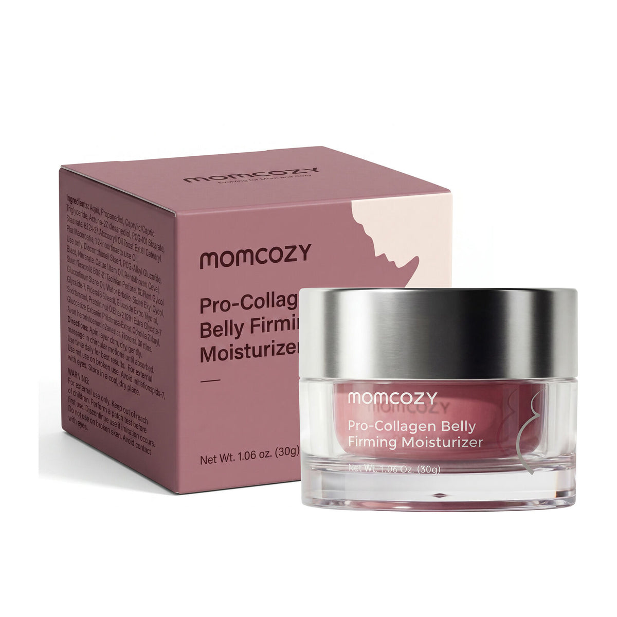 Momcozy Pro-Collagen Vatsan kosteusvoide 30g. Recovery Essentials
