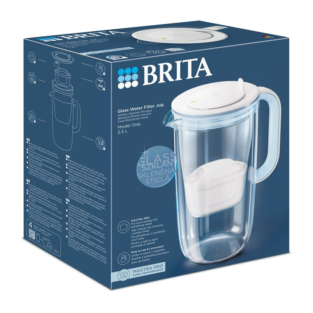 Brita Glass Jug Light blue