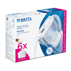 Brita Marella ME4W inkl. 6 MXPro Kande Vandfilter Hvid