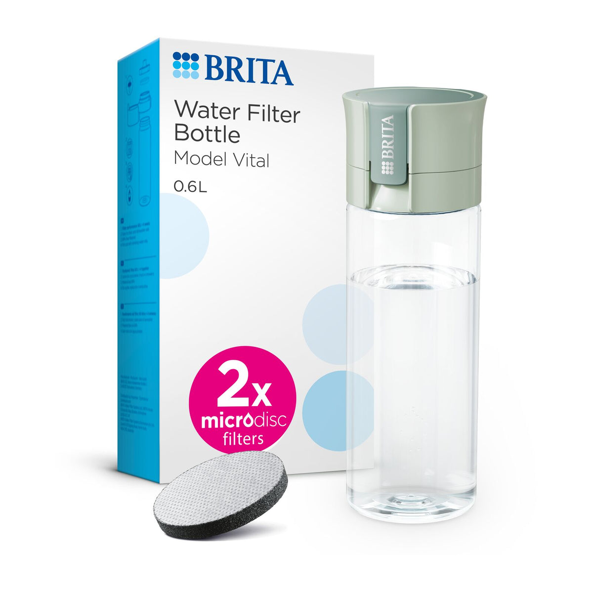 Brita Vital Vattenflaska Ljusgrön