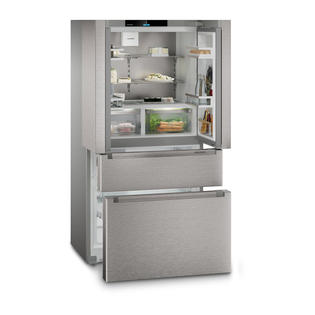 Liebherr Plus MBsddi 9524-20 001 Jääkaappi-pakastin Ruostumaton teräs