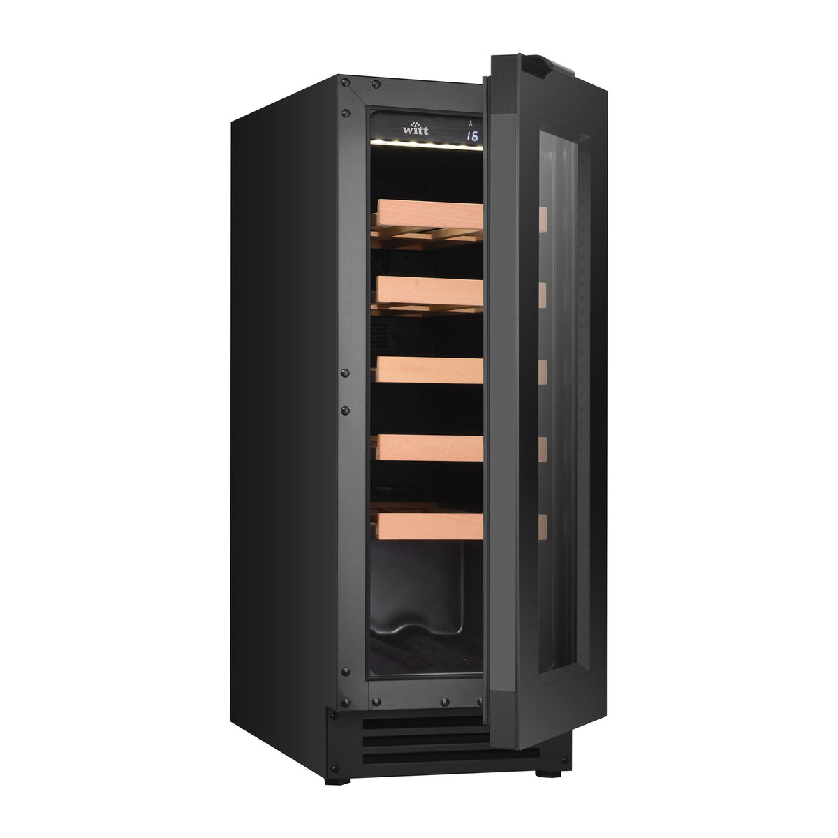 Witt WCU3082-1BG Undercounter Wine Black