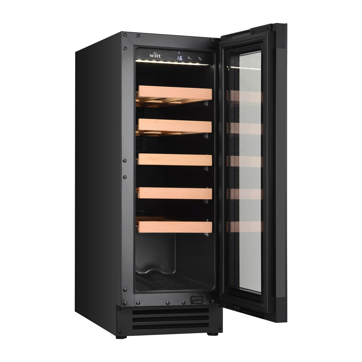 Witt WCU3082-1BG Undercounter Wine Black