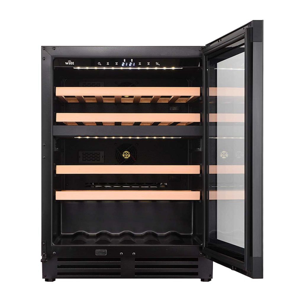 Witt WCU6082-2BG Undercounter Wine Black