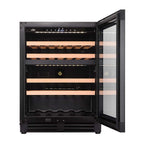 Witt WCU6082-2BG Undercounter Wine Black