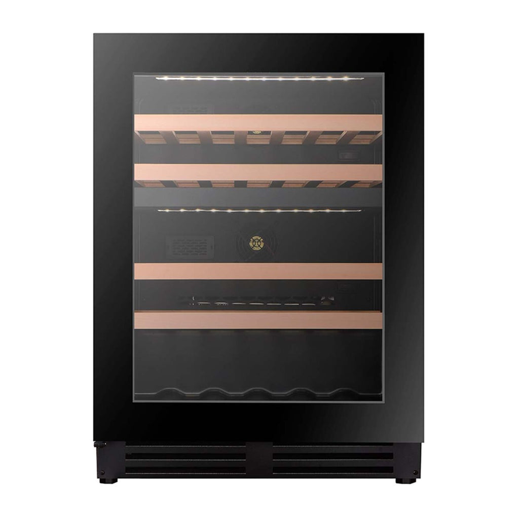 Witt WCU6082-2BG Undercounter Wine Black