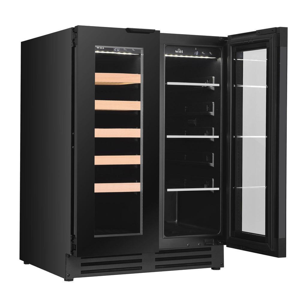 Witt WCBC6082-2BG Undercounter Wine Black