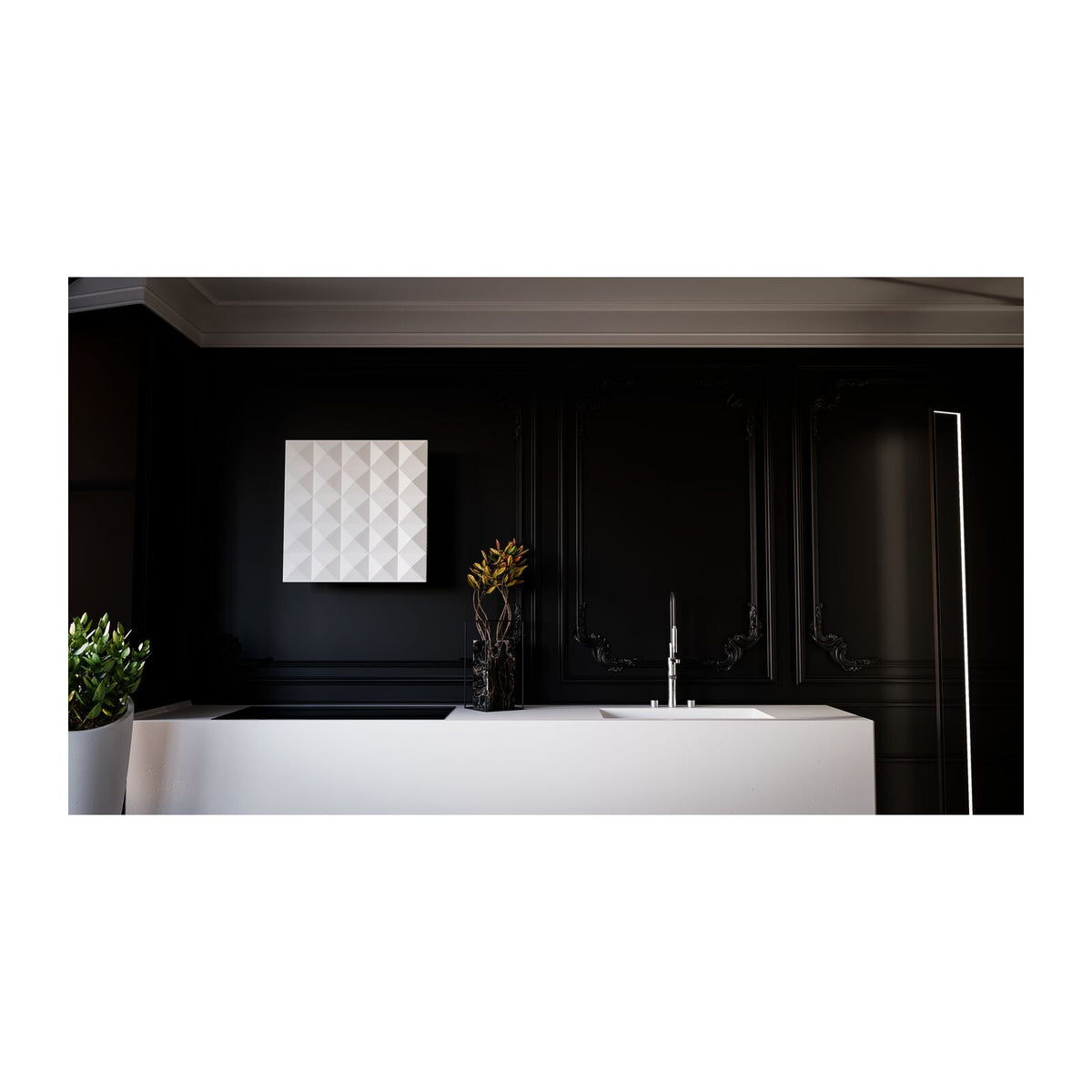 Witt Mosaik Vegghengt ventilator Hvit