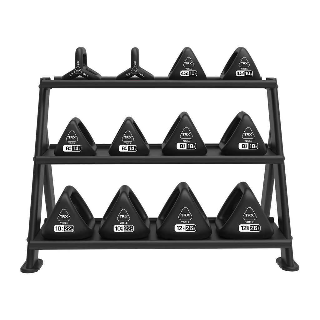 TRX Ybell Horizontal Rack Shorty Storage Black