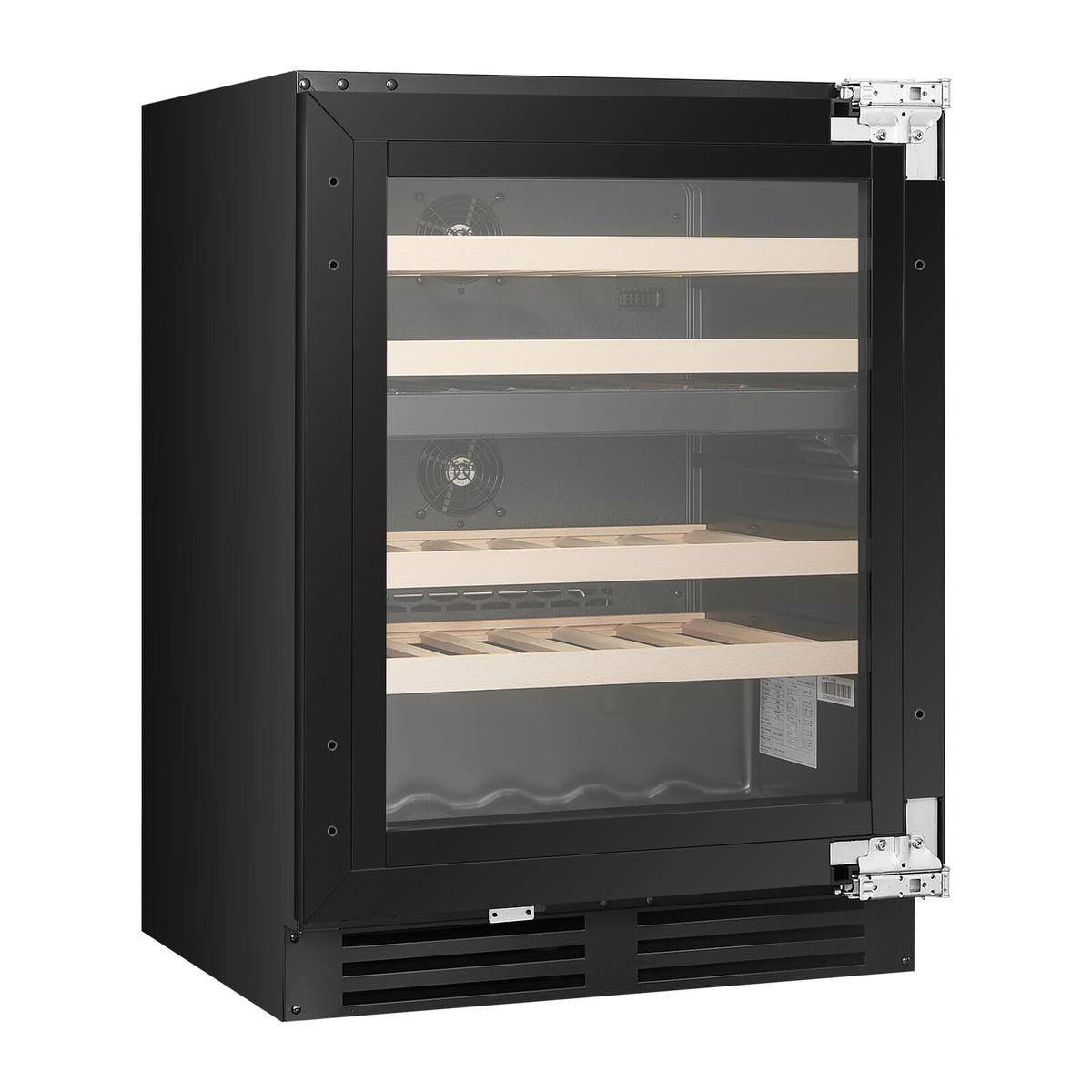 Witt WU6082H-2P39 Unterbau-Weinschrank Schwarz