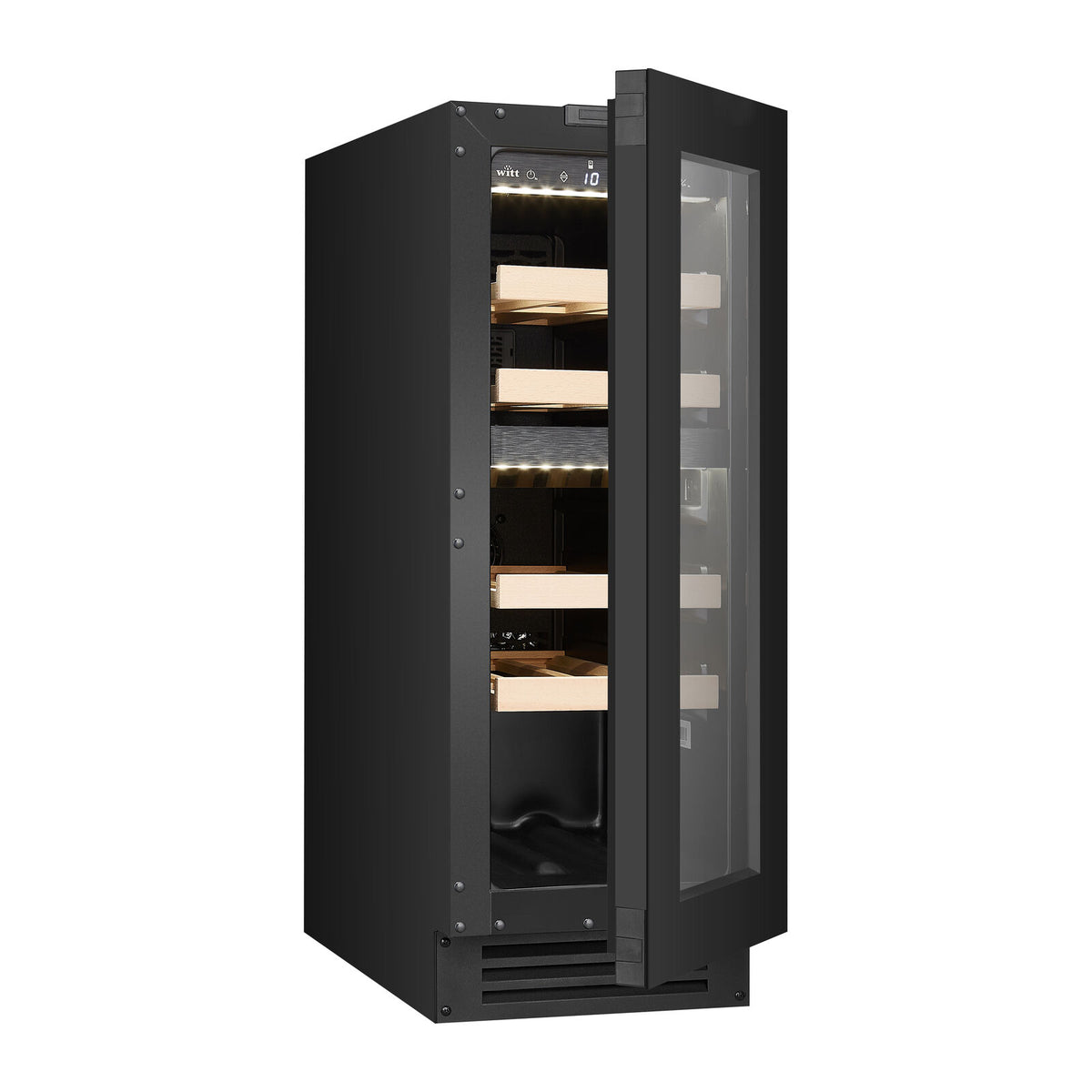 Witt WU3082T2-2B17 Undercounter Wine Black