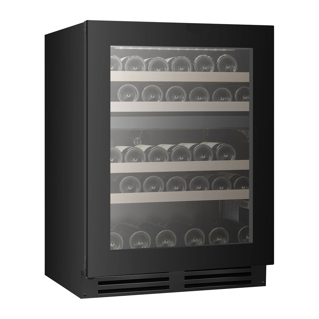 Witt WU6082T2-2B39 Undercounter Wine Black