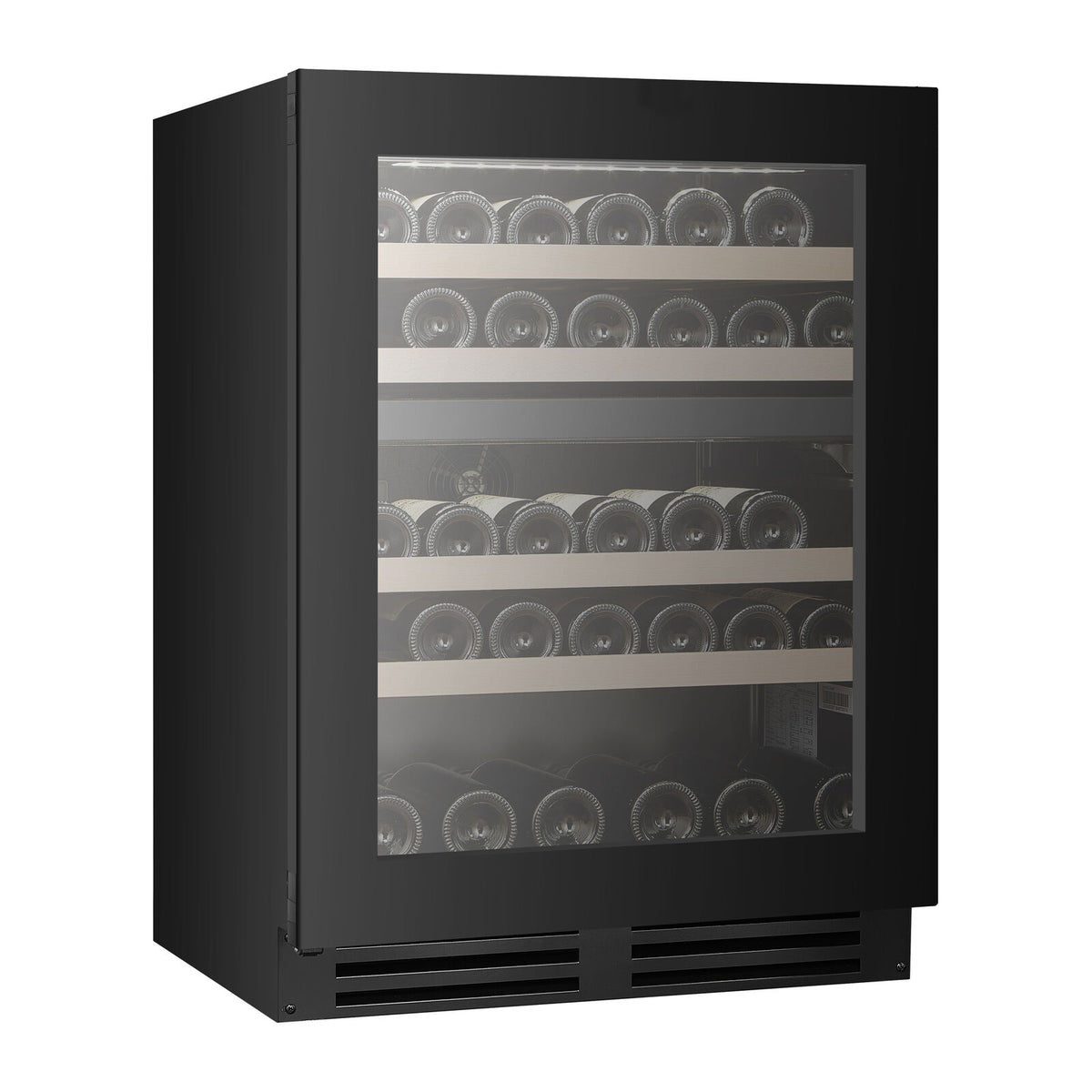 Witt WU6082T2-2B39 Undercounter Wine Black