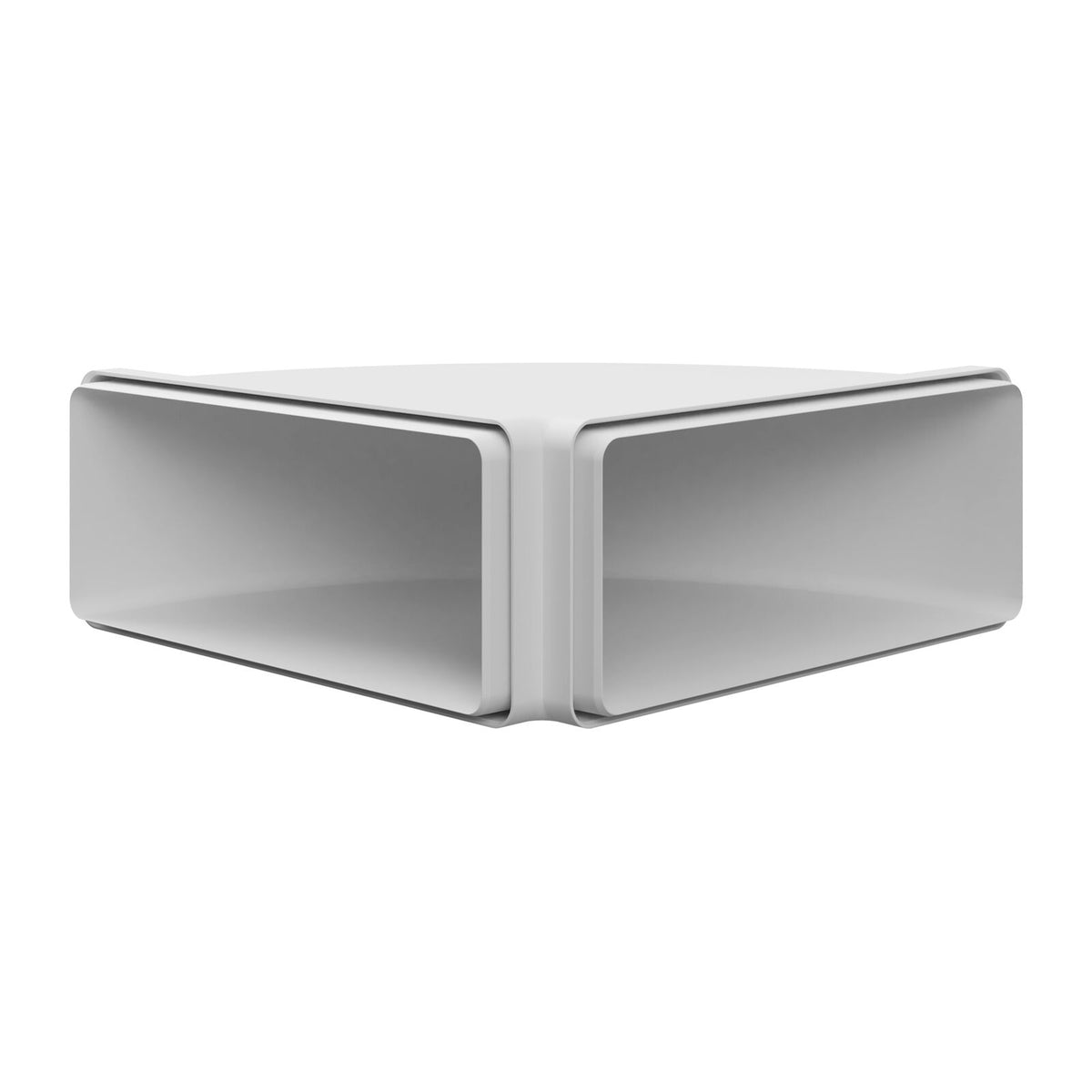 Witt IT101 90° Horisontell böj, 220x90mm Vit