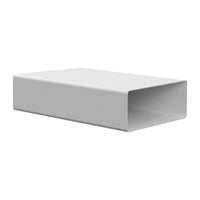 Witt IT204 Flad kanal L.600x220x90mm - Hvid