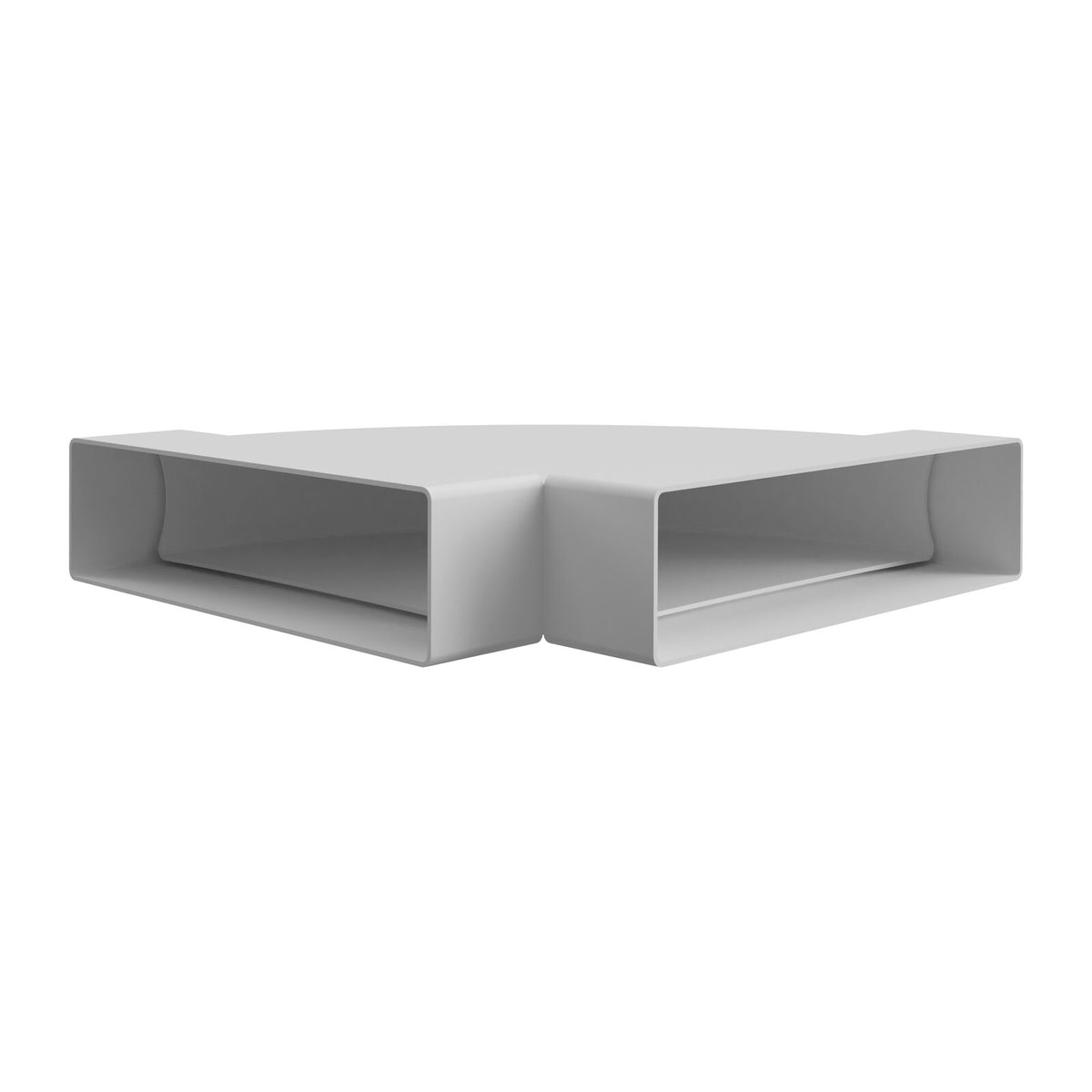 Witt IT102 90° Horisontell böj, 220x55mm Vit