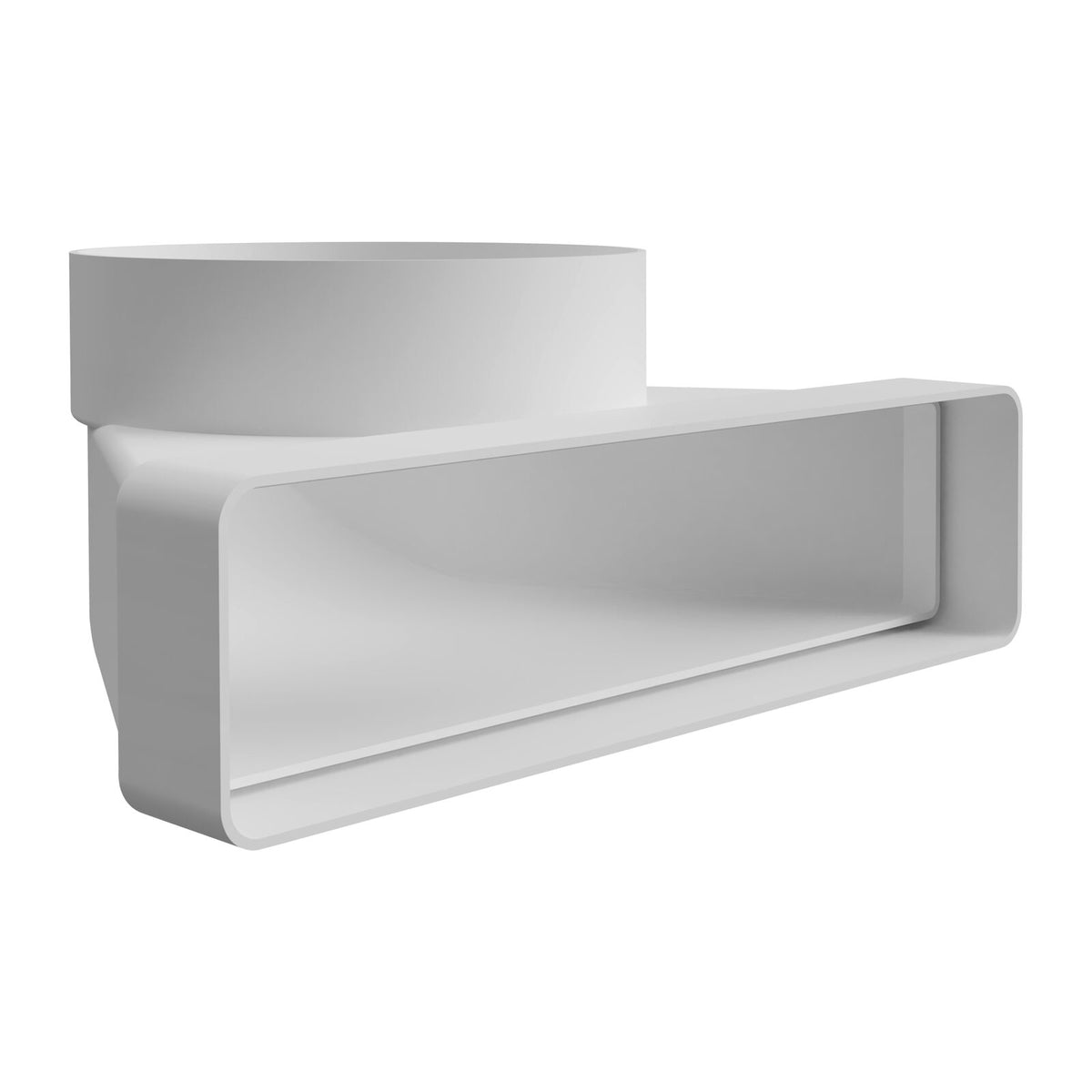 Witt IT003 Vertikalböj, 220x55mm Vit