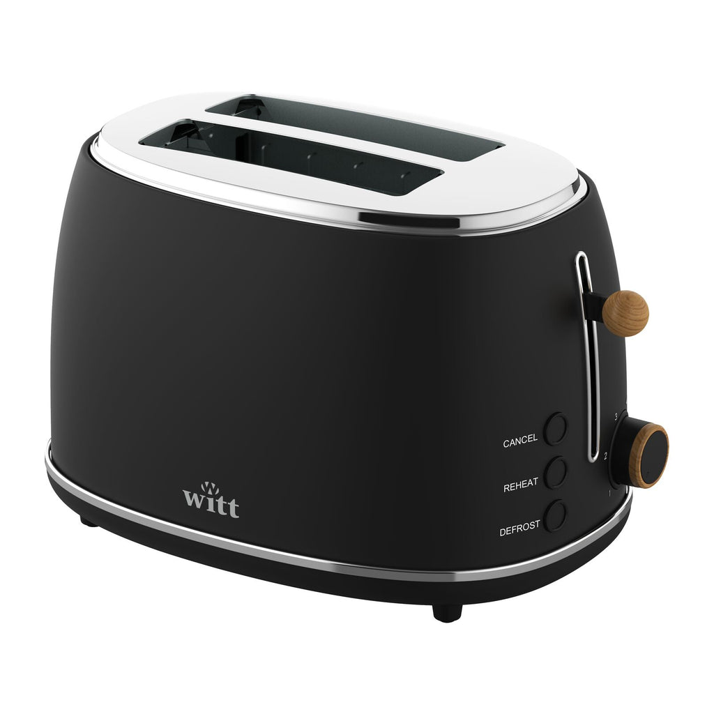Witt Premium 2-viipaleen puuleivänpaahdin, musta
