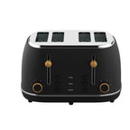 Witt Premium 4-skivers Brødrister Tre Svart