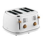 Witt Premium 4-skivers Brødrister Tre Hvit