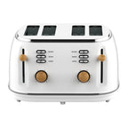 Witt Premium 4-skivers Brødrister Tre Hvit