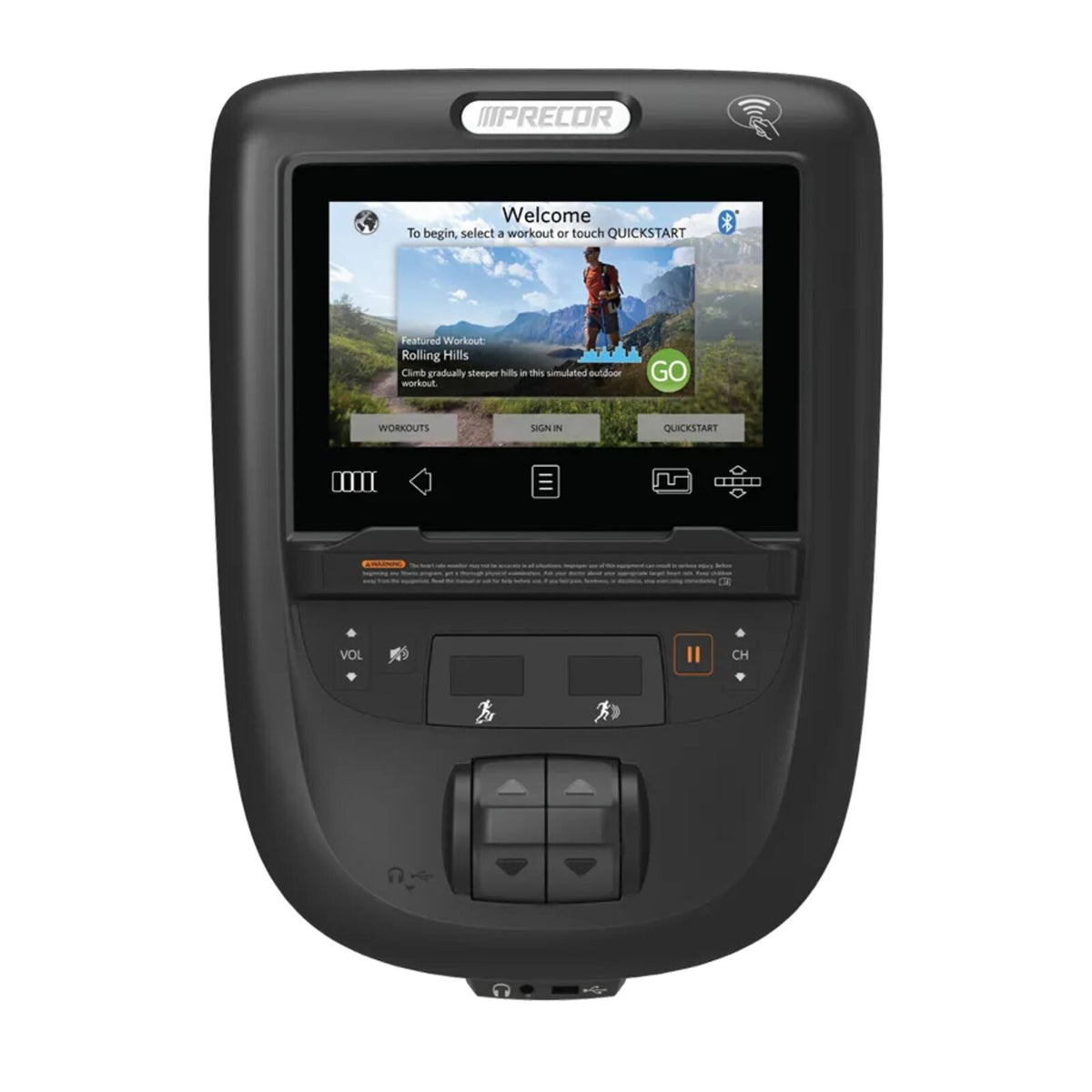Precor Berøringsskjerm Konsoll P62 Sykkel INTL DVB Konsoll Cardio Black