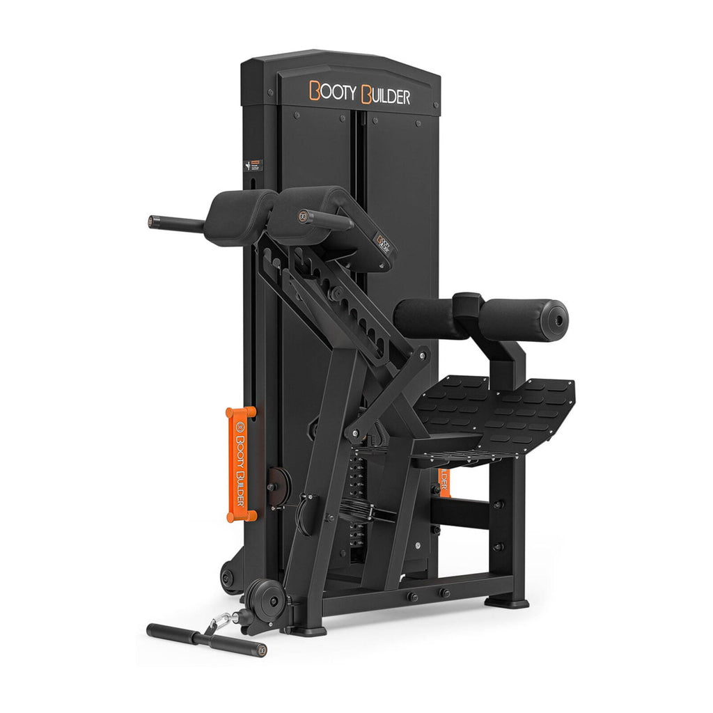 Booty Builder Selectorized Back Extension Strength training Machines Black
