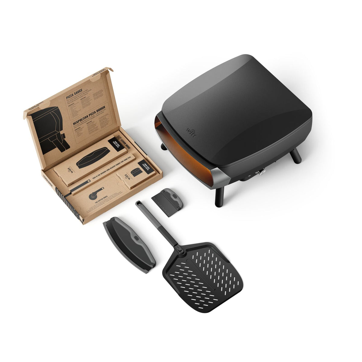 Witt Piccolo Rotante 13in DE incl toolbox 2 Pizza oven Black