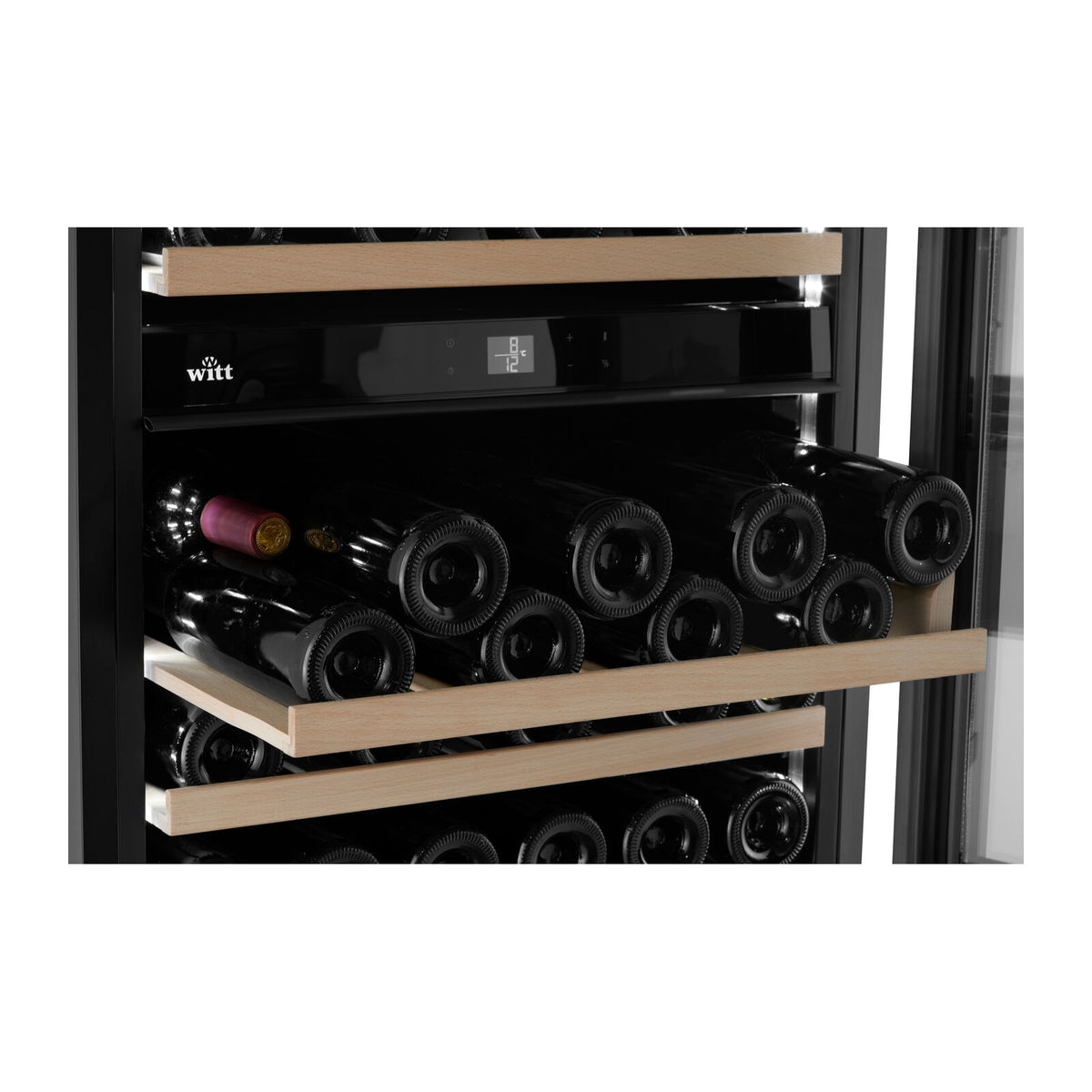 Witt WU6070P-2B45 Unterbau-Weinschrank Schwarz