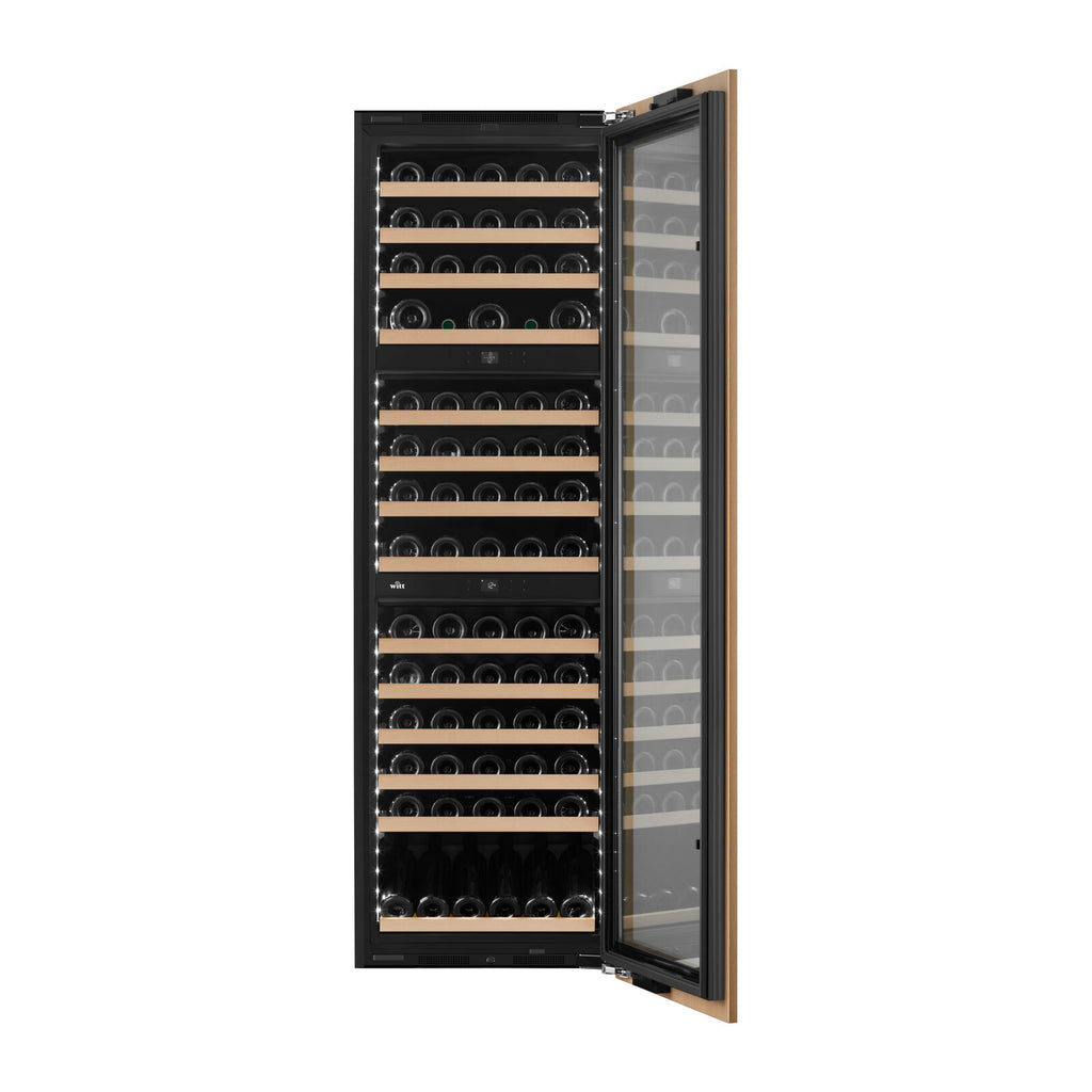 Witt WI60179P-3P95 Eingebauter Weinschrank Schwarz
