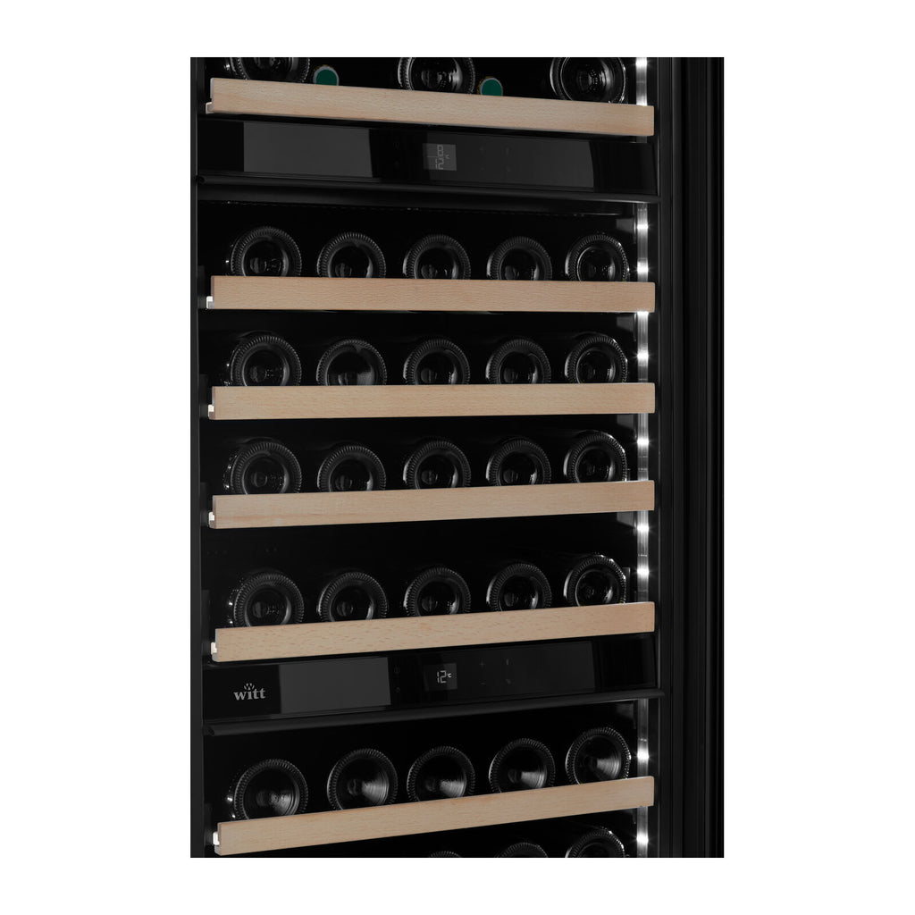 Witt WI60179P-3P95 Eingebauter Weinschrank Schwarz