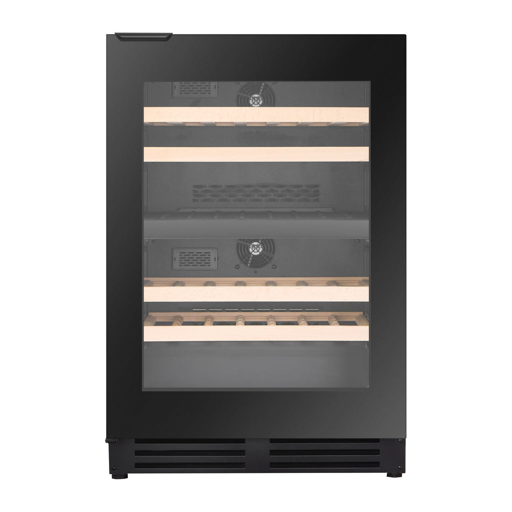 Witt WU6088H-2B46 Unterbau Weinschrank Schwarz