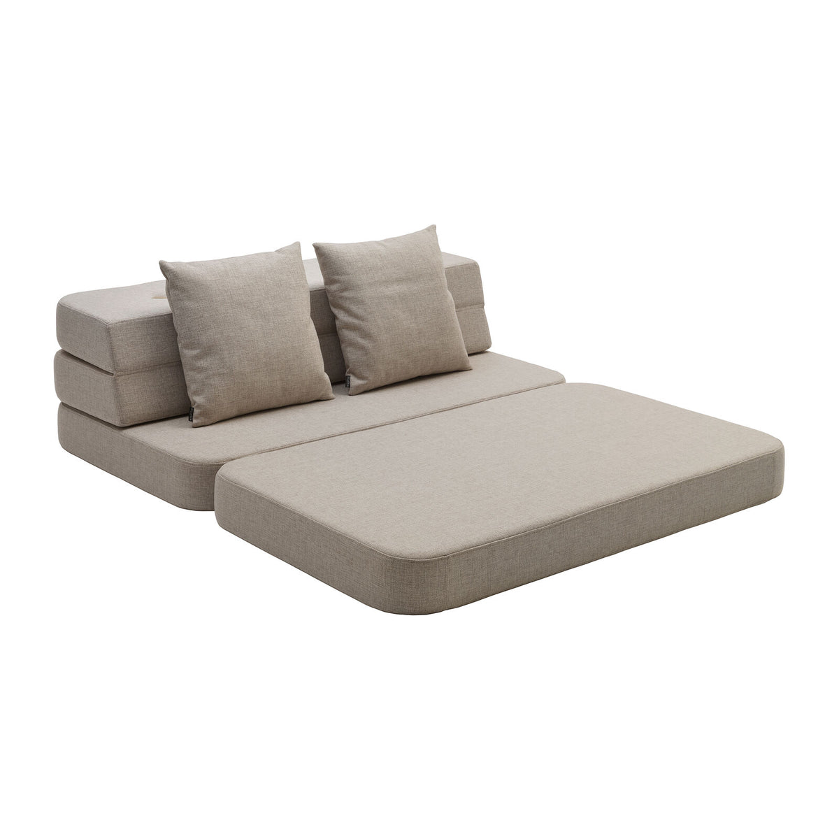 by KlipKlap 3 Fold Sofa 120 cm Beige