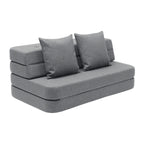 by KlipKlap 3 Fold Sofa 120 cm Blue Grey